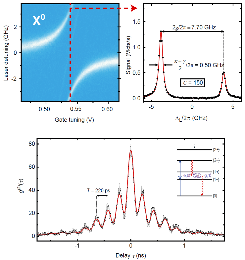Strongcoupling of a semiconductor quantum dot in a microcavity Nano